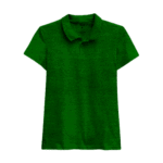 Camisa de botão social manga curta verde escura