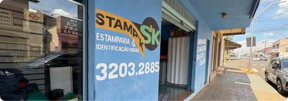 Entrada da loja Stamp'k